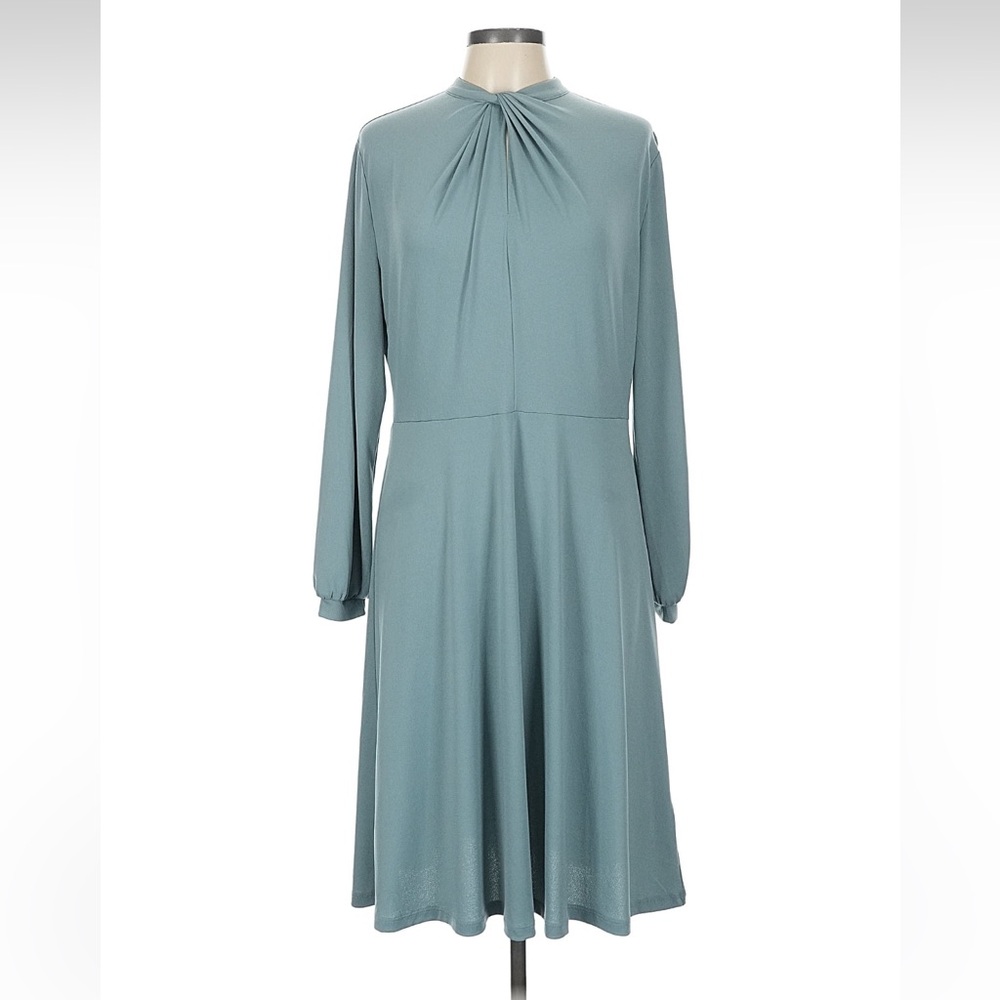 H&M Egg Blue Long Sleeve Dress